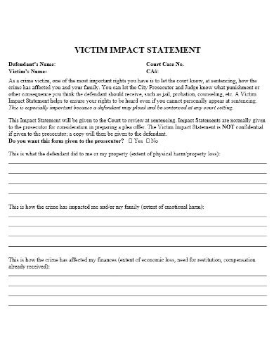 victim impact statement pa